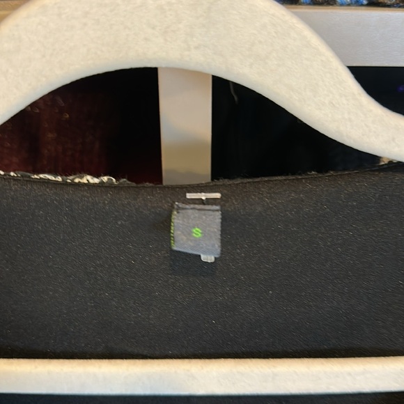 Unbranded white/black print sleeveless ruffled side zip closure lined dress S - Picture 2 of 3